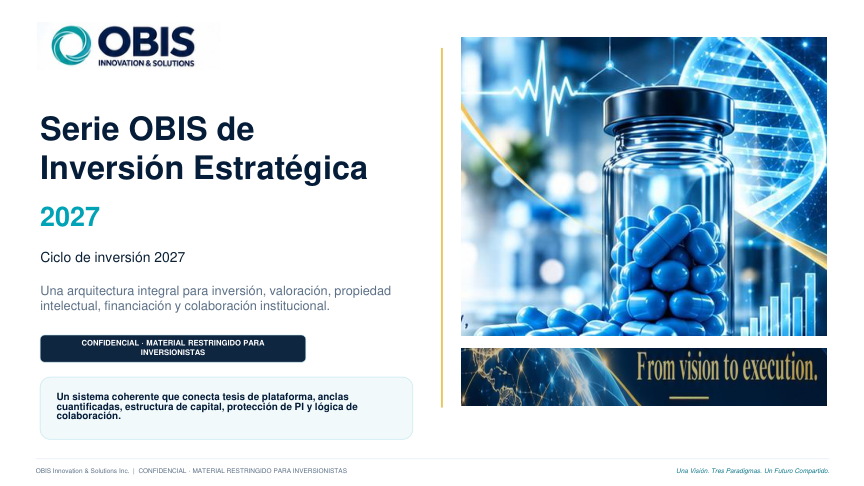 Portada: Serie de inversión · Dossier ejecutivo